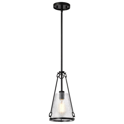 Nuvo 60-8255 Valentine, Small Pendant, Black Finish