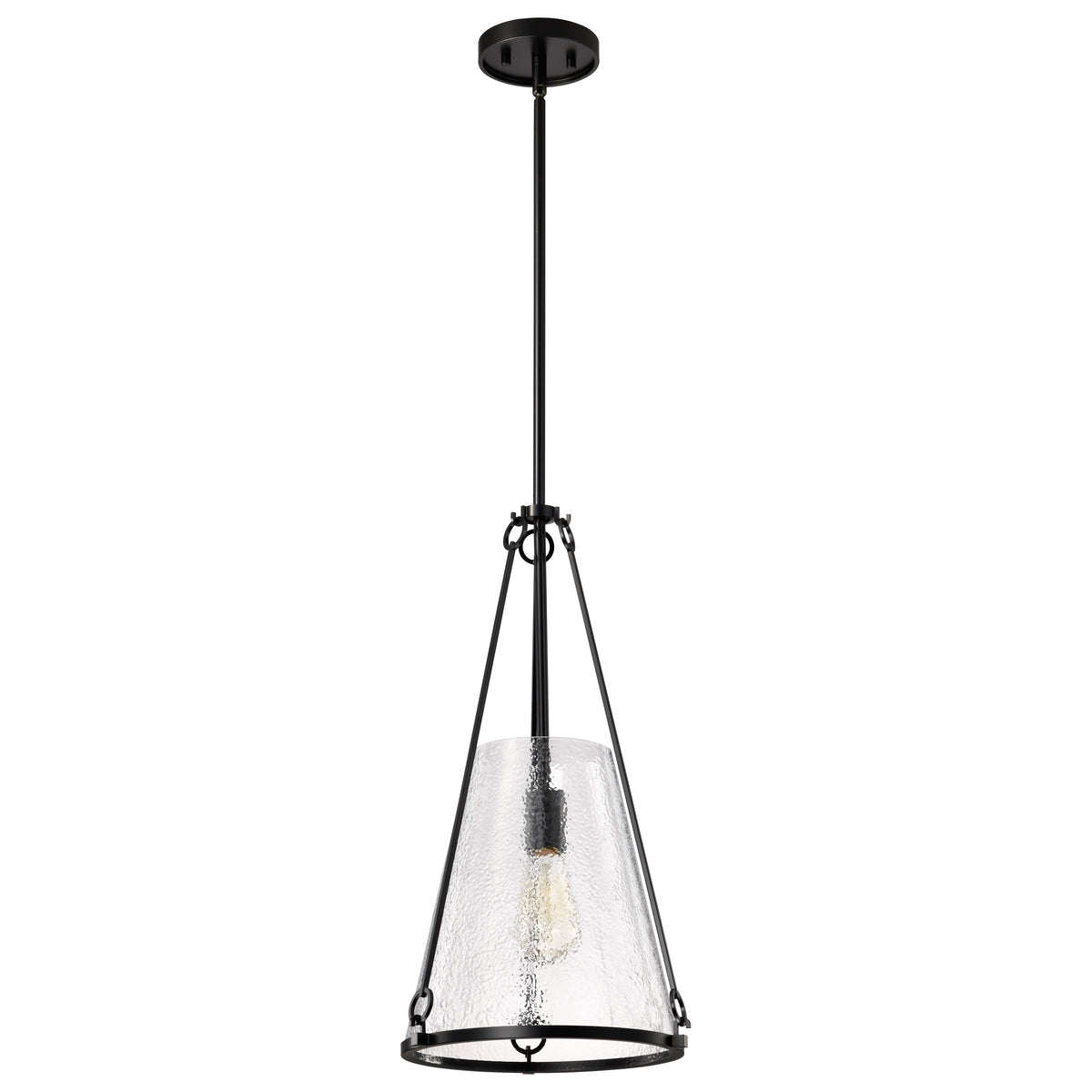 Nuvo 60-8256 Valentine, Medium Pendant, Black Finish