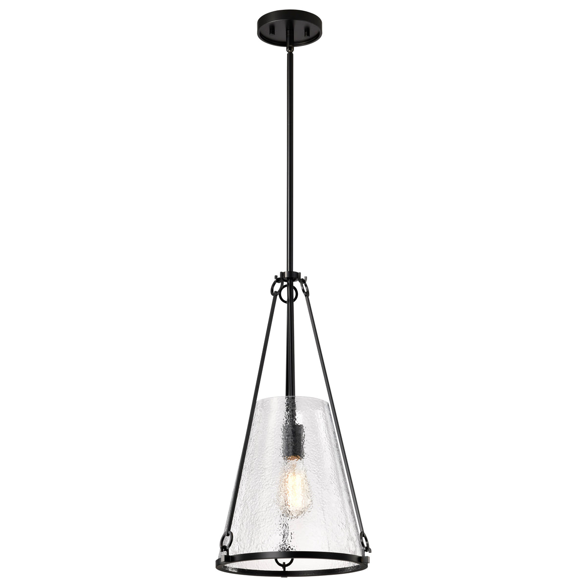Nuvo 60-8256 Valentine, Medium Pendant, Black Finish