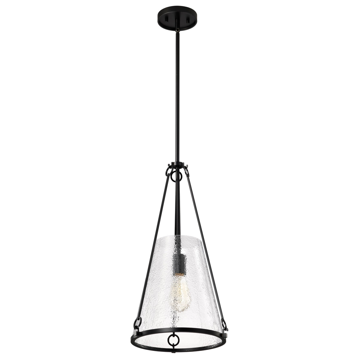 Nuvo 60-8256 Valentine, Medium Pendant, Black Finish