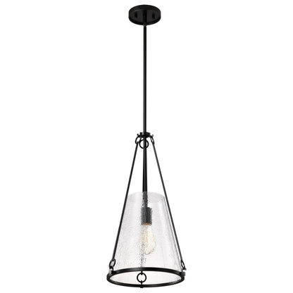 Nuvo 60-8256 Valentine, Medium Pendant, Black Finish