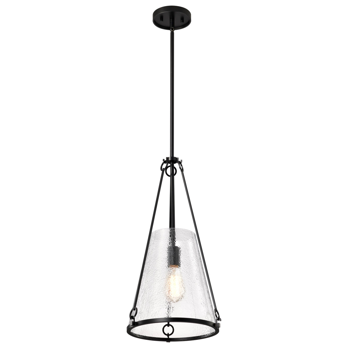 Nuvo 60-8256 Valentine, Medium Pendant, Black Finish