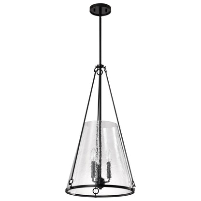Nuvo 60-8257 Valentine, Large Pendant, Black Finish