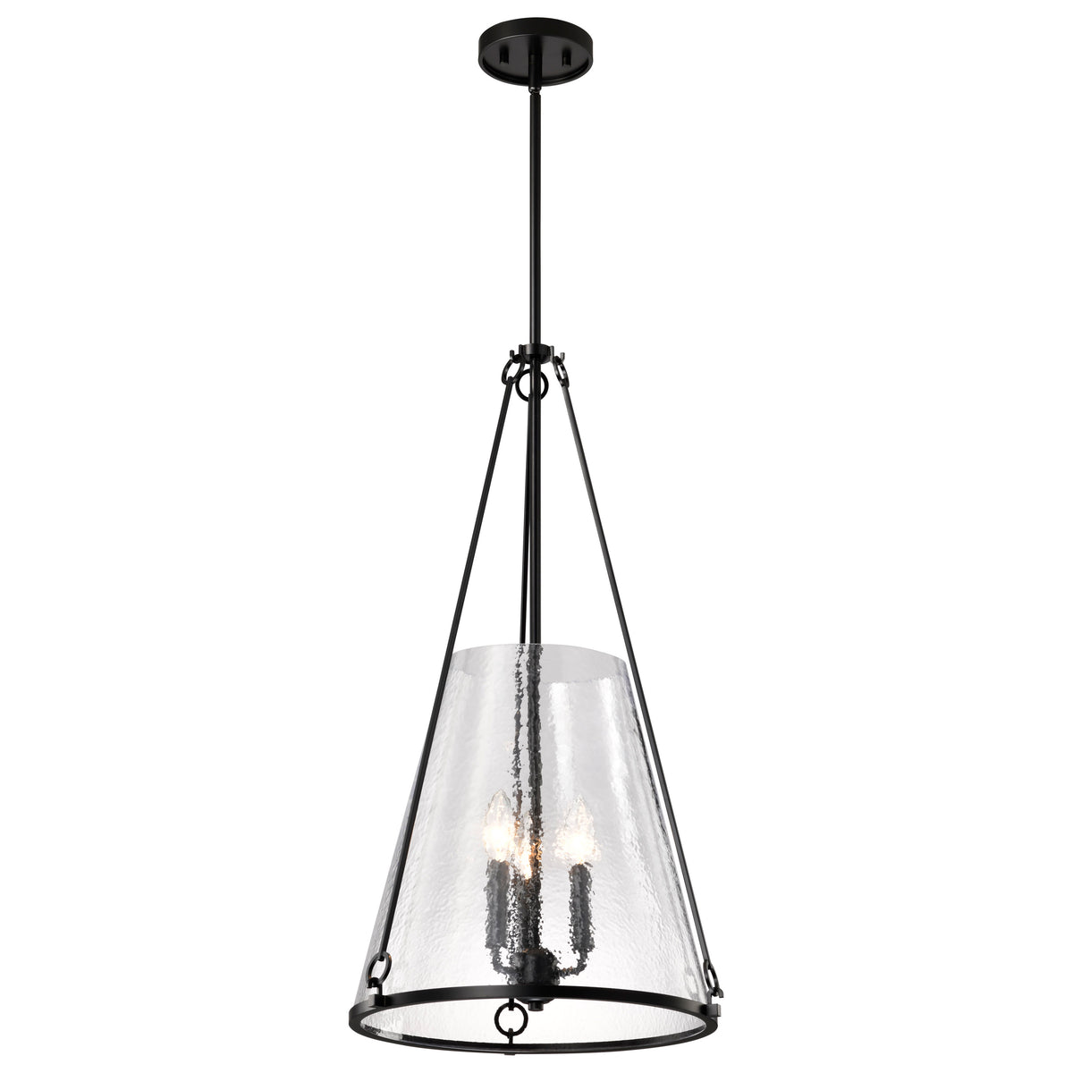 Nuvo 60-8257 Valentine, Large Pendant, Black Finish