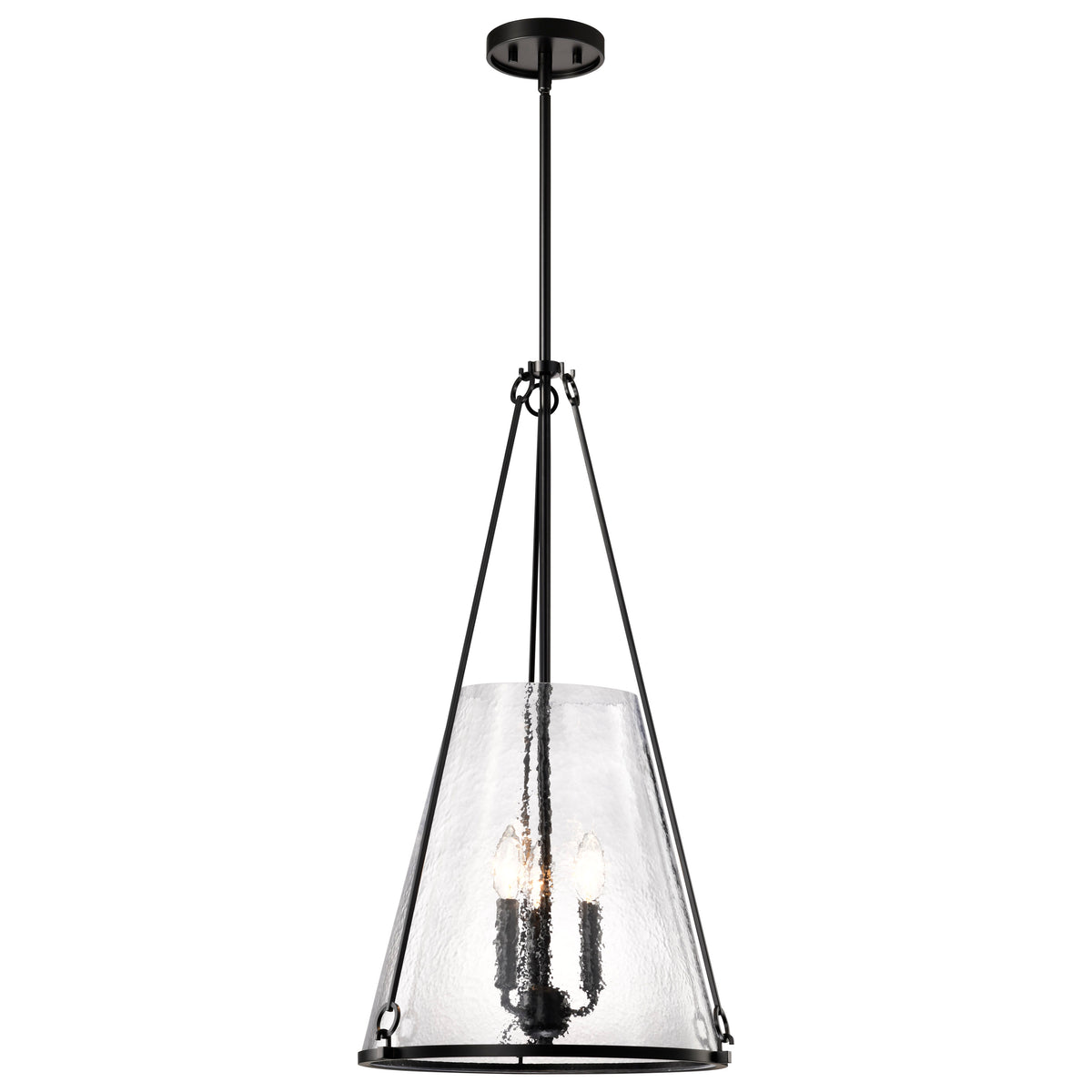 Nuvo 60-8257 Valentine, Large Pendant, Black Finish