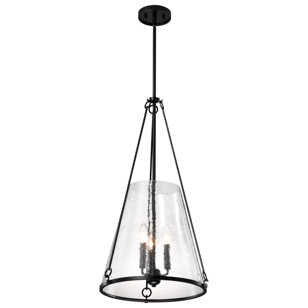 Nuvo 60-8257 Valentine, Large Pendant, Black Finish