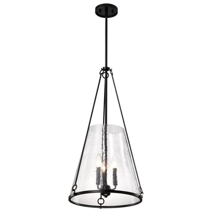 Nuvo 60-8257 Valentine, Large Pendant, Black Finish