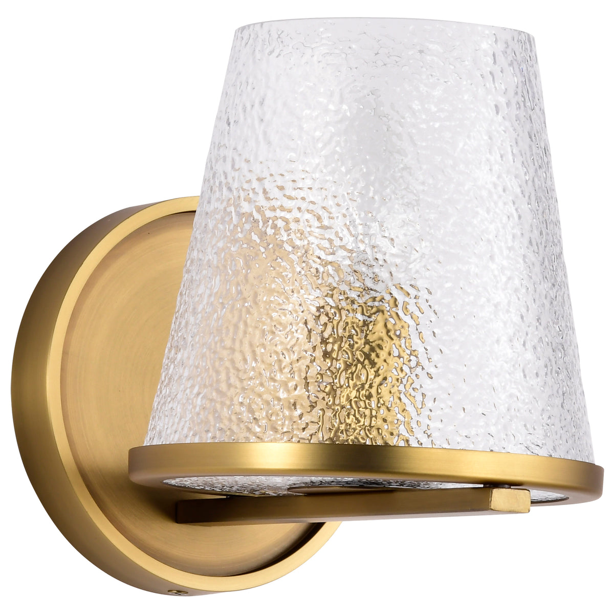 Nuvo 60-8261 Valentine, 1 Light Vanity, Vintage Brass Finish