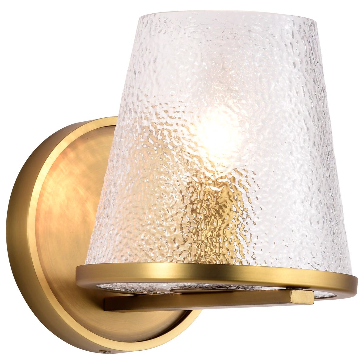 Nuvo 60-8261 Valentine, 1 Light Vanity, Vintage Brass Finish