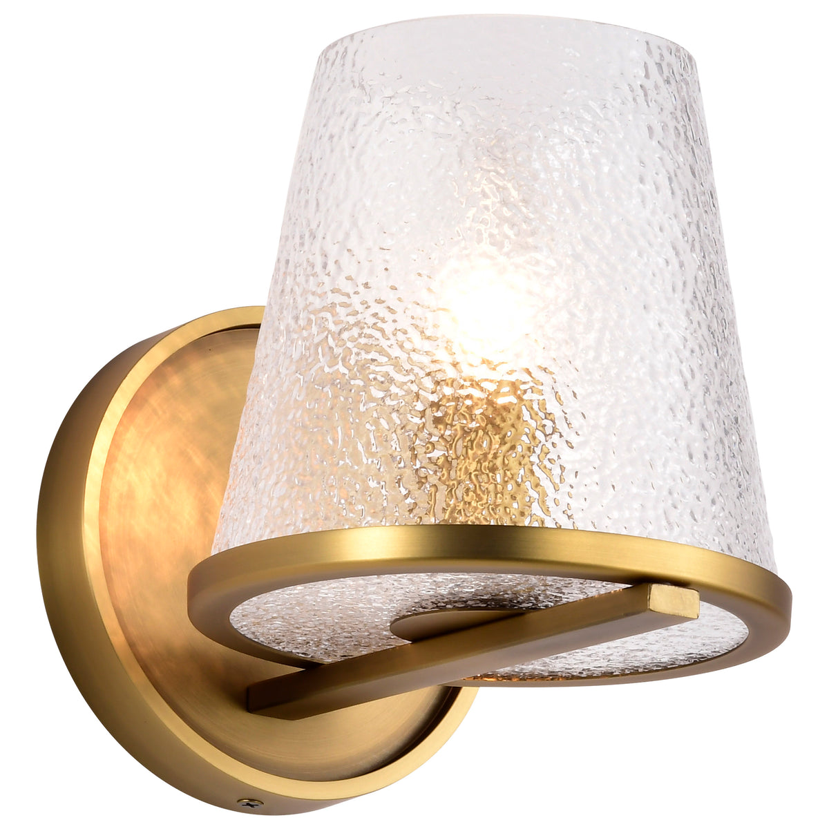 Nuvo 60-8261 Valentine, 1 Light Vanity, Vintage Brass Finish