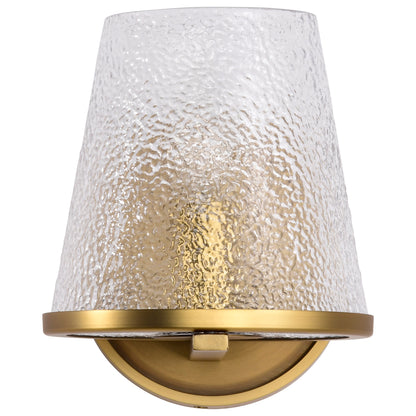 Nuvo 60-8261 Valentine, 1 Light Vanity, Vintage Brass Finish