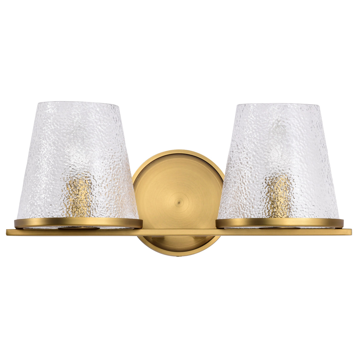 Nuvo 60-8262 Valentine, 2 Light Vanity, Vintage Brass Finish