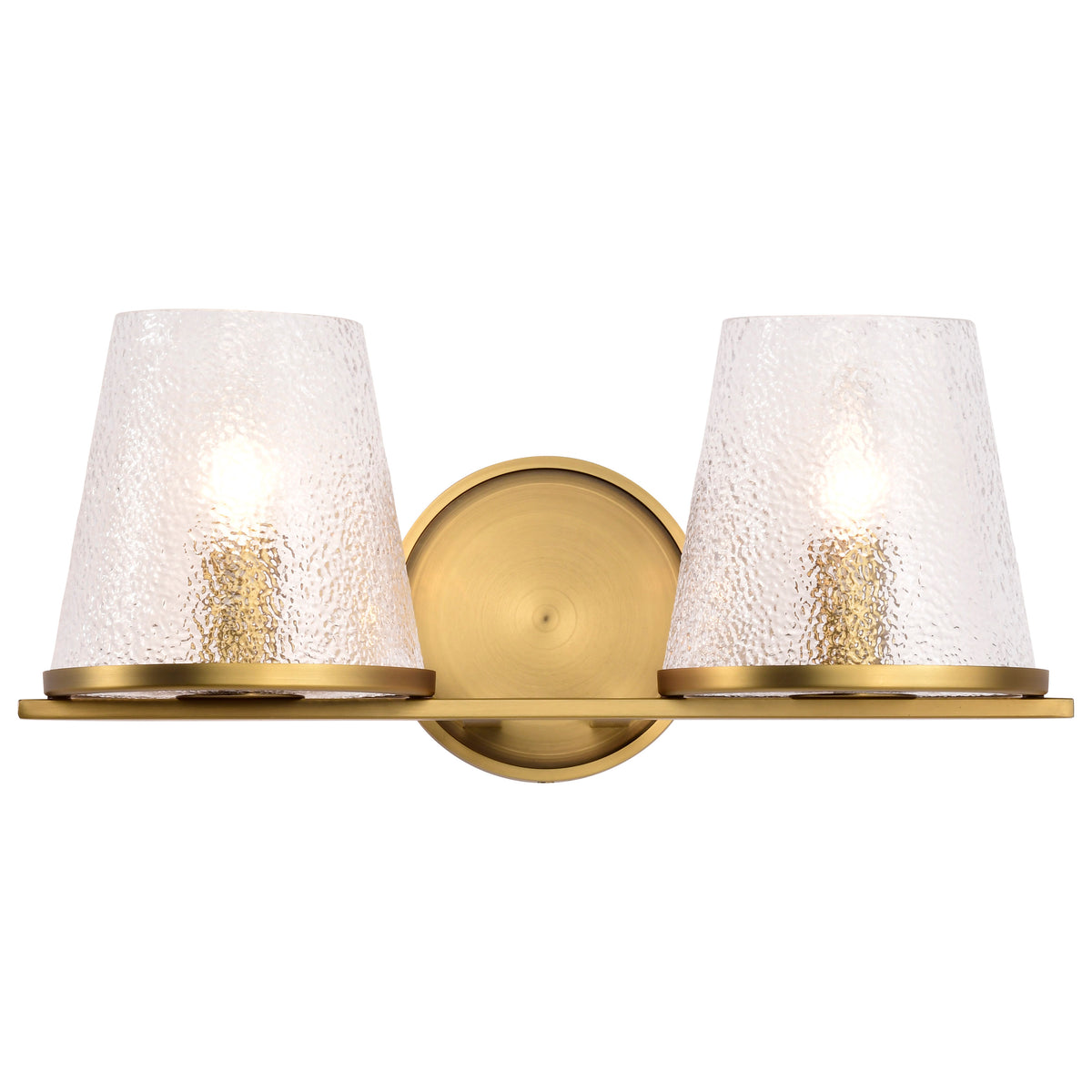 Nuvo 60-8262 Valentine, 2 Light Vanity, Vintage Brass Finish