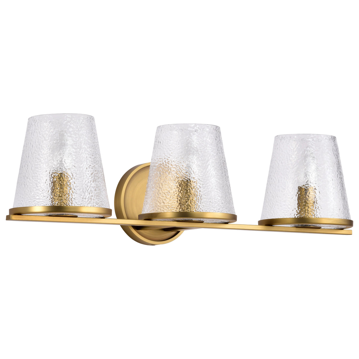 Nuvo 60-8263 Valentine, 3 Light Vanity, Vintage Brass Finish