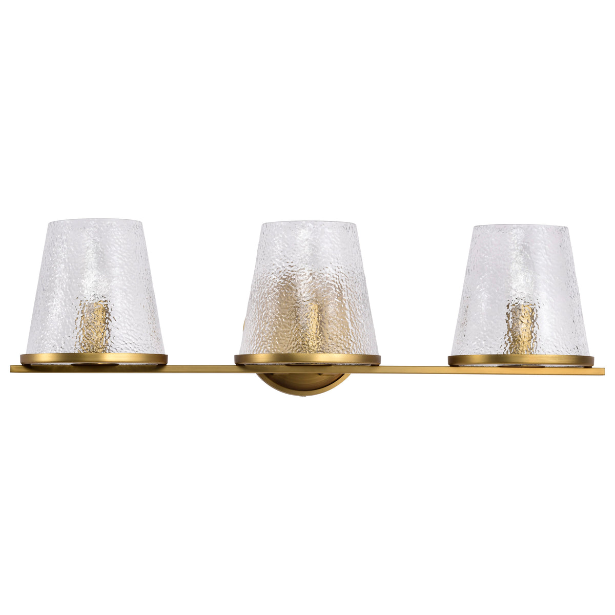 Nuvo 60-8263 Valentine, 3 Light Vanity, Vintage Brass Finish