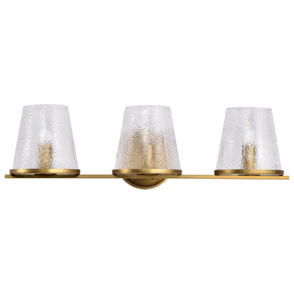 Nuvo 60-8263 Valentine, 3 Light Vanity, Vintage Brass Finish
