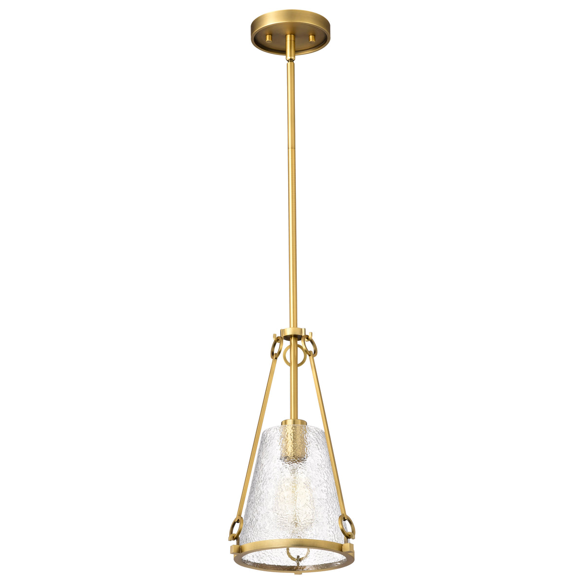 Nuvo 60-8265 Valentine, Small Pendant, Vintage Brass Finish