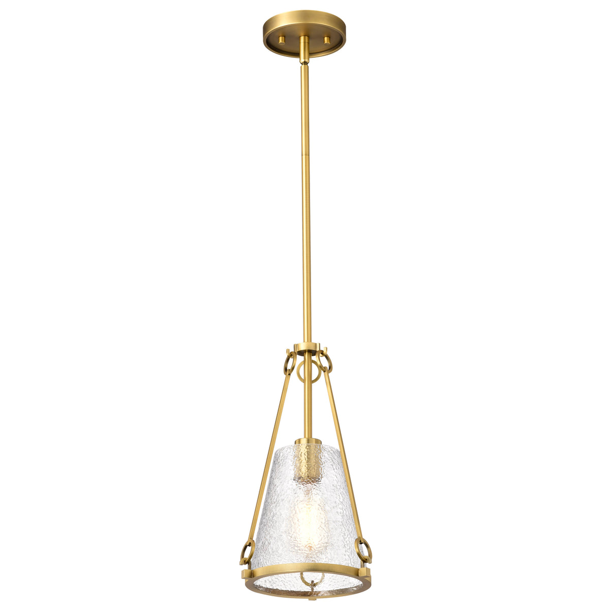 Nuvo 60-8265 Valentine, Small Pendant, Vintage Brass Finish