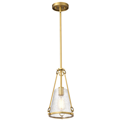 Nuvo 60-8265 Valentine, Small Pendant, Vintage Brass Finish