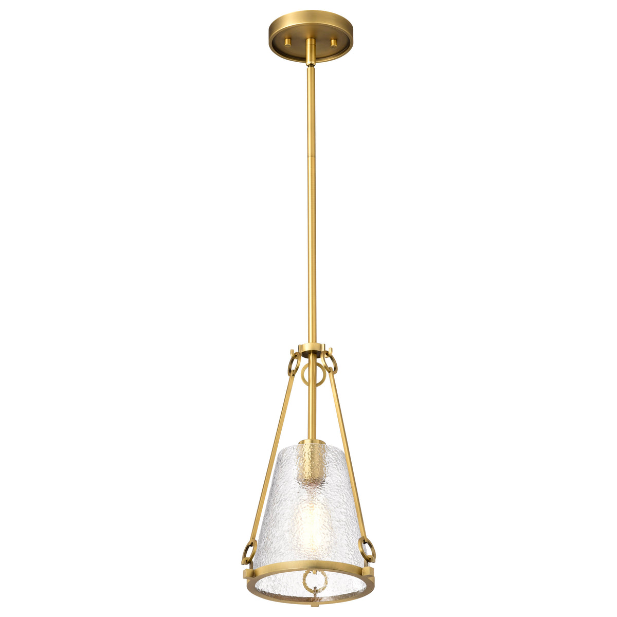 Nuvo 60-8265 Valentine, Small Pendant, Vintage Brass Finish
