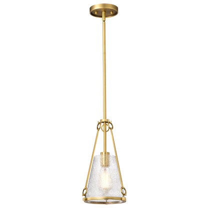 Nuvo 60-8265 Valentine, Small Pendant, Vintage Brass Finish