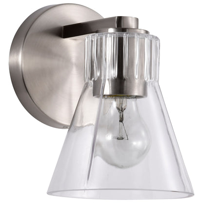 Nuvo 60-8331 Gianna, 1 Light Vanity, Brushed Nickel Finish