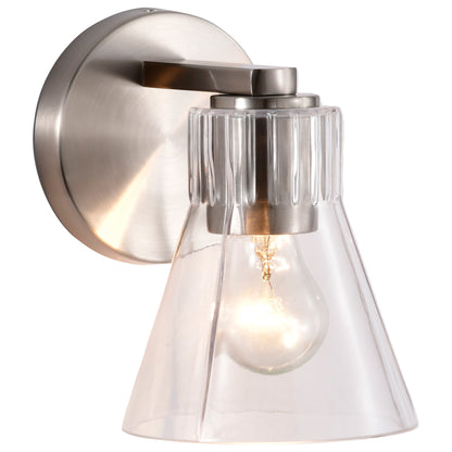 Nuvo 60-8331 Gianna, 1 Light Vanity, Brushed Nickel Finish