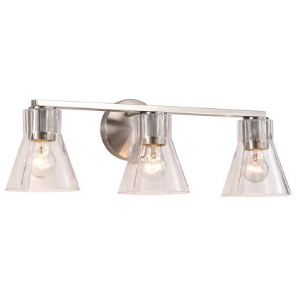 Nuvo 60-8333 Gianna, 3 Light Vanity, Brushed Nickel Finish