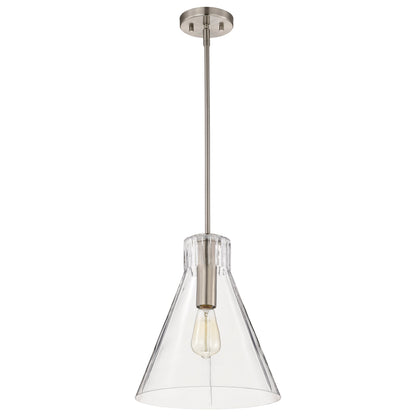 Nuvo 60-8338 Gianna, 1 Light Medium Pendant, Brushed Nickel Finish