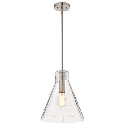 Nuvo 60-8338 Gianna, 1 Light Medium Pendant, Brushed Nickel Finish