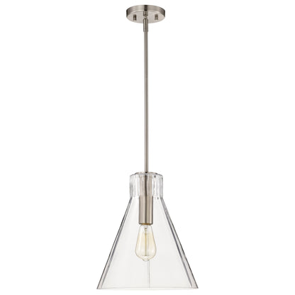 Nuvo 60-8338 Gianna, 1 Light Medium Pendant, Brushed Nickel Finish