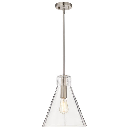 Nuvo 60-8338 Gianna, 1 Light Medium Pendant, Brushed Nickel Finish