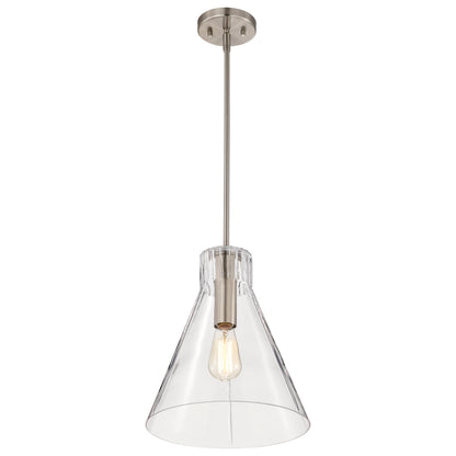 Nuvo 60-8338 Gianna, 1 Light Medium Pendant, Brushed Nickel Finish