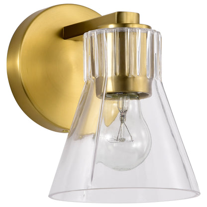 Nuvo 60-8341 Gianna, 1 Light Vanity, Vintage Brass Finish