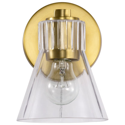 Nuvo 60-8341 Gianna, 1 Light Vanity, Vintage Brass Finish