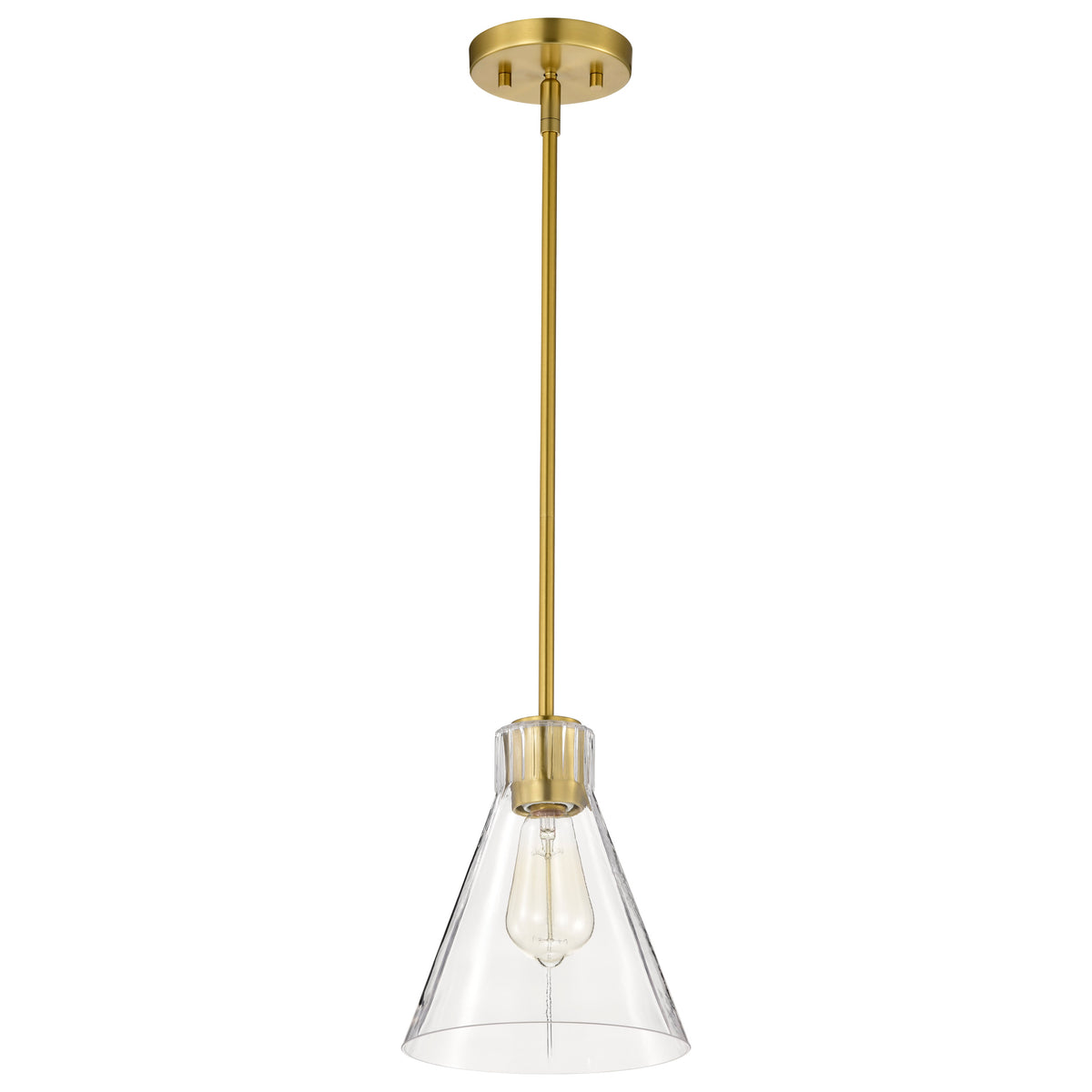 Nuvo 60-8347 Gianna, Mini Pendant, Vintage Brass Finish