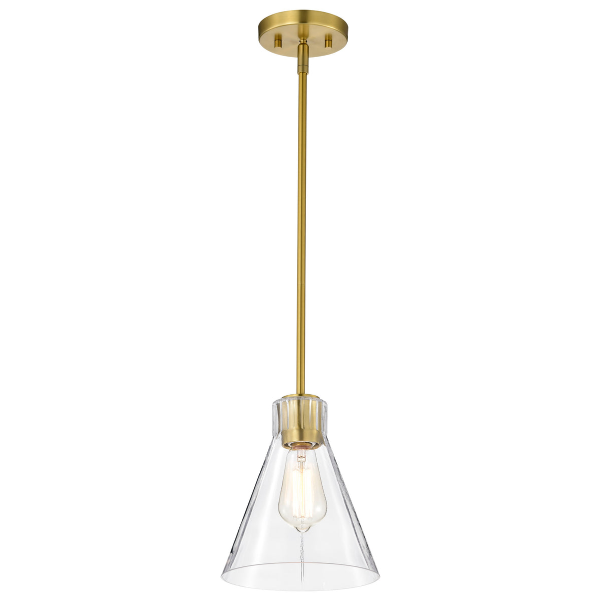 Nuvo 60-8347 Gianna, Mini Pendant, Vintage Brass Finish