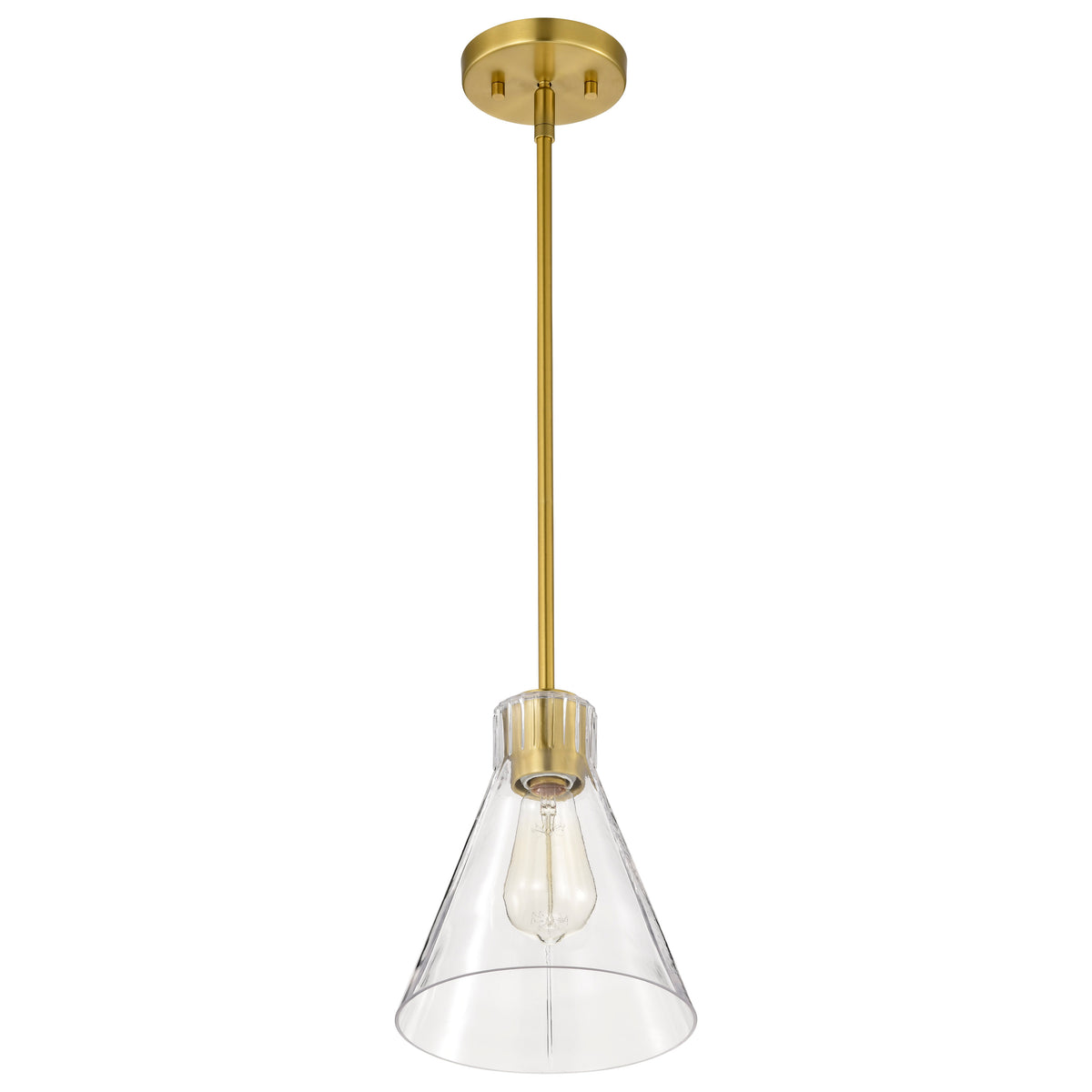 Nuvo 60-8347 Gianna, Mini Pendant, Vintage Brass Finish