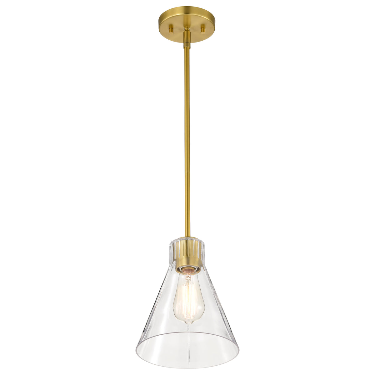 Nuvo 60-8347 Gianna, Mini Pendant, Vintage Brass Finish
