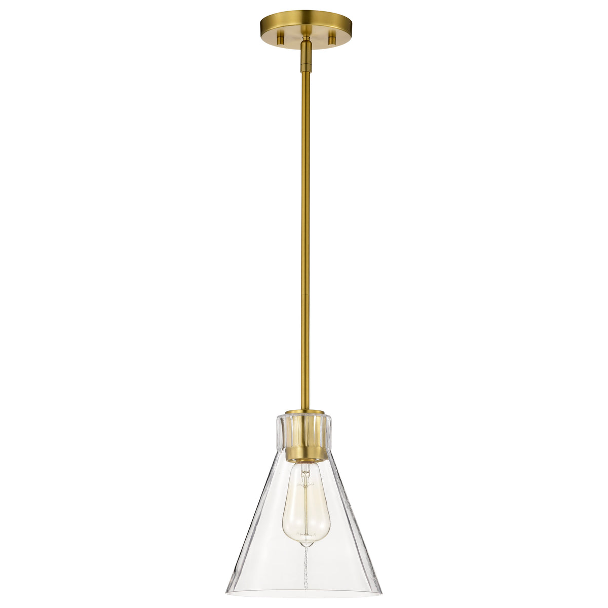 Nuvo 60-8347 Gianna, Mini Pendant, Vintage Brass Finish