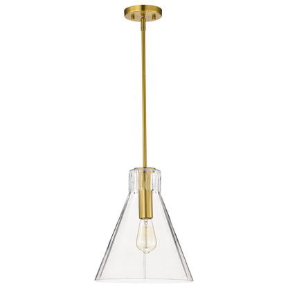 Nuvo 60-8348 Gianna, 1 Light Medium Pendant, Vintage Brass Finish