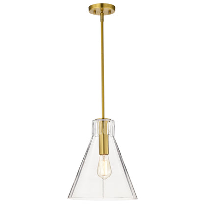 Nuvo 60-8348 Gianna, 1 Light Medium Pendant, Vintage Brass Finish