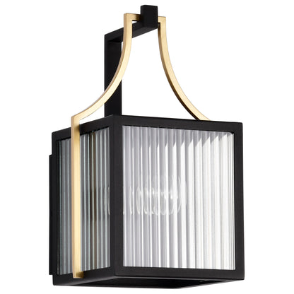 Nuvo 60-8501 Holden, Small Outdoor Lantern, Gold and Black Finish