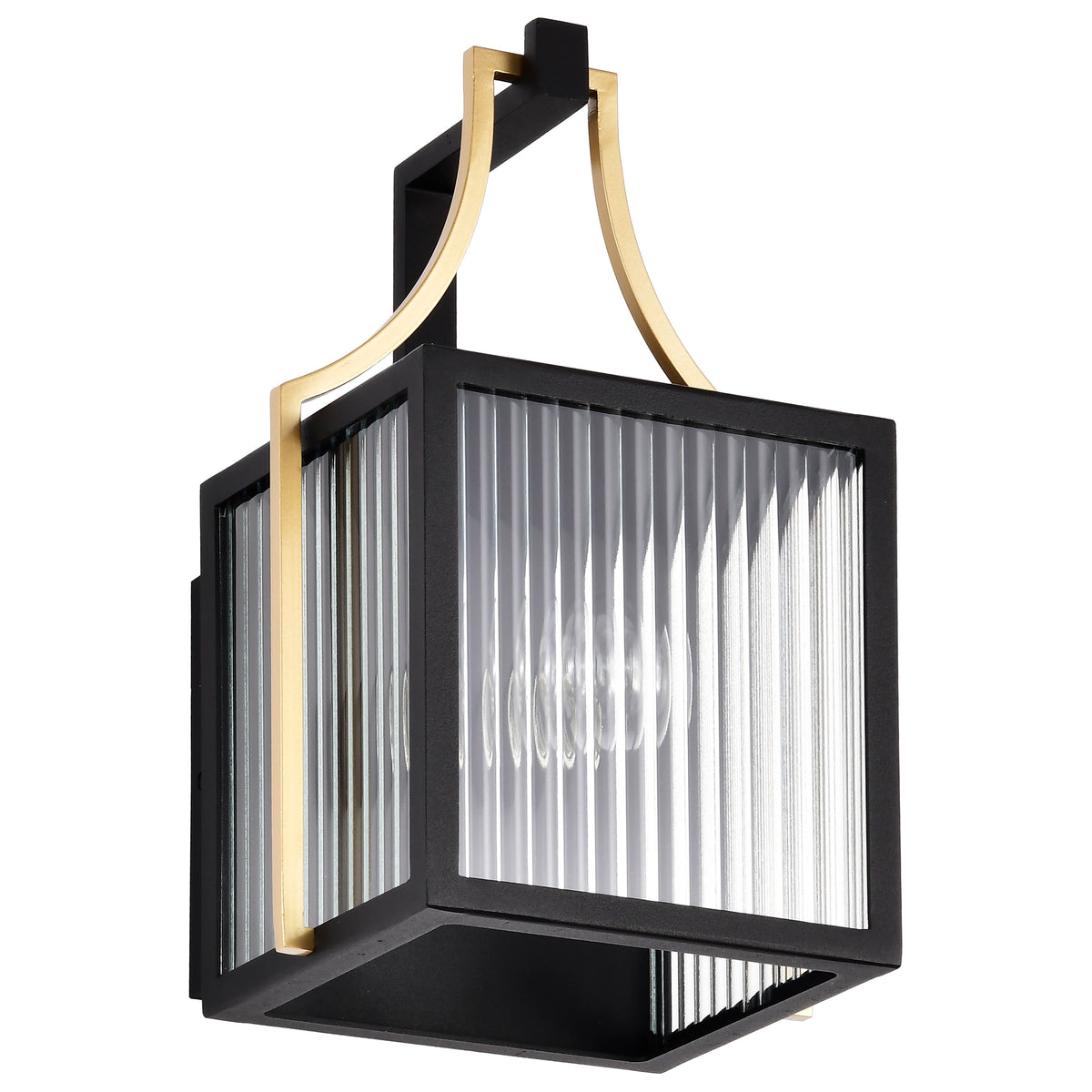 Nuvo 60-8501 Holden, Small Outdoor Lantern, Gold and Black Finish