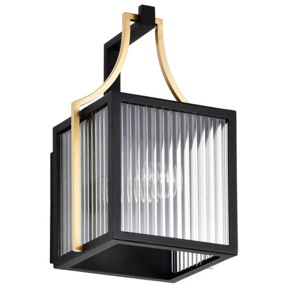 Nuvo 60-8501 Holden, Small Outdoor Lantern, Gold and Black Finish