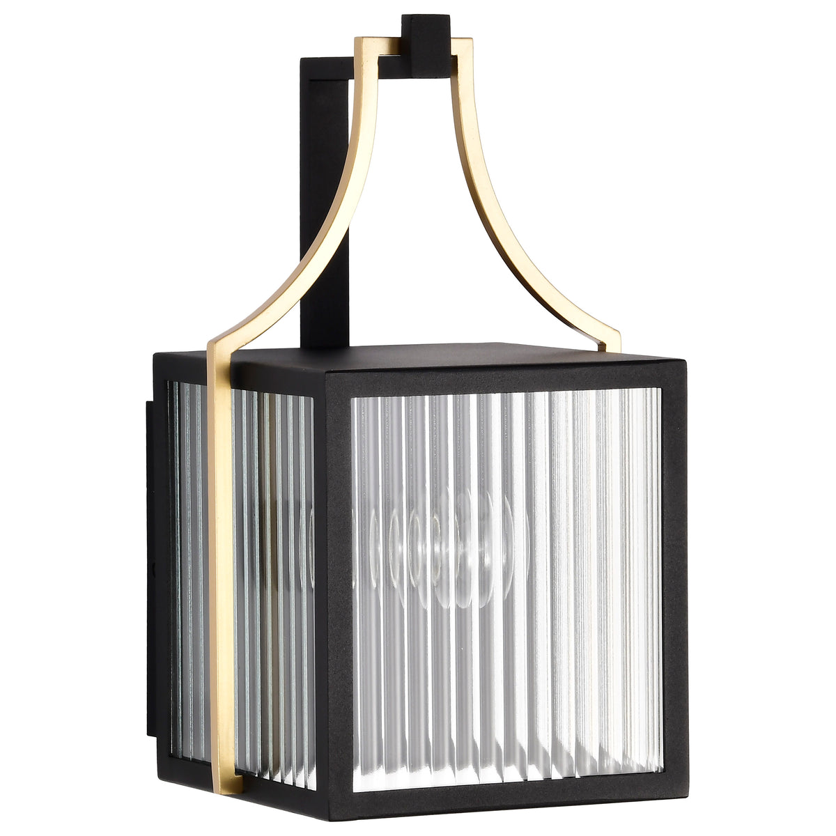 Nuvo 60-8501 Holden, Small Outdoor Lantern, Gold and Black Finish