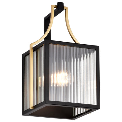 Nuvo 60-8502 Holden, Medium Outdoor Lantern, Gold and Black Finish