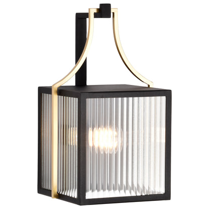 Nuvo 60-8502 Holden, Medium Outdoor Lantern, Gold and Black Finish