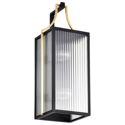 Nuvo 60-8503 Holden, Large Outdoor Lantern, Gold and Black Finish
