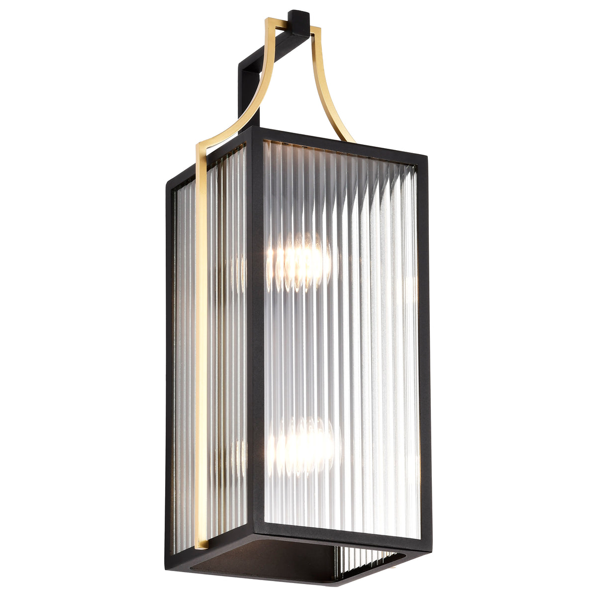 Nuvo 60-8503 Holden, Large Outdoor Lantern, Gold and Black Finish